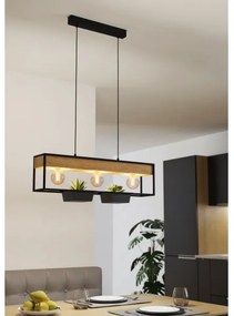 Eglo 900349 - Csillár zsinóron LIBERTAD 3xE27/40W/230V