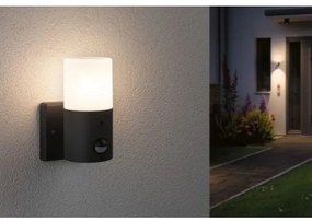 Paulmann 94648 - 1xE27/15W IP44 Kültéri fali lámpa érzékelővel TUBS 230V