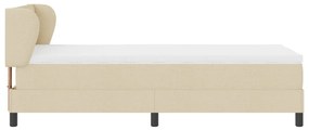 Boxspring Ágy Matrac Krem 90x200 cm Szövet