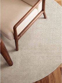 Krémszínű kézi szövésű gyapjú kerek szőnyeg ø 160 cm Greenwich – Ted Baker