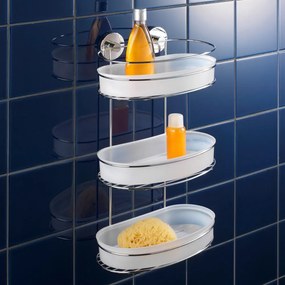 Vacuum-Loc Milazzo háromszintes öntapadós polc, max. 33 kg - Wenko