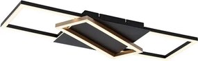 RÁBALUX 71391 KITLEE Modern LED Mennyezeti Lámpa Fekete/ Arany IP20
