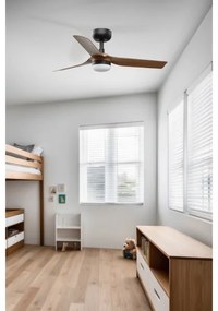 FARO 33823WT-1TW-LED Dimmelhető ventilátor MINI PUNT S 10W/230V barna/fekete átm.90 cm WT + távirányító