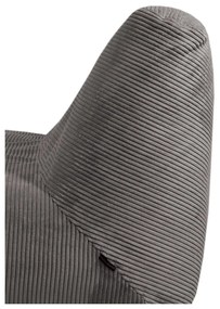 Világosszürke kordbársony babzsákfotel Sofa Tube – SLOWDOWN