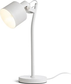 RENDL CELEIA asztali lámpa matt fehér matt nikkel 230V LED E27 11W