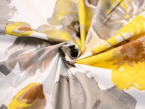 Mikroszálas ágyneműhuzat FEONELLE sárga-szürke Ágyneműhuzat mérete: 70 x 90 cm | 140 x 200 cm