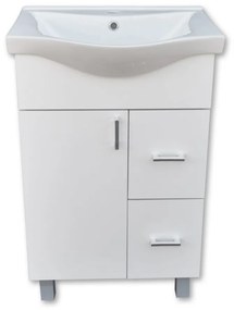 BIANKA 55/65 cm komplett fürdőszoba bútor, LED világítással