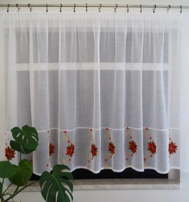 Mg Függöny batiszt Öv Betlehemi Csillag hímzés 300x155cm