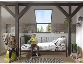 Fekete gyerekágy 90x200 cm Alice - Vipack