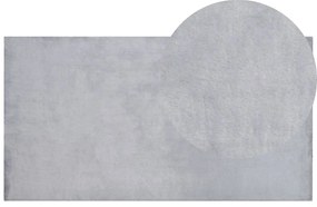 Szürke műnyúlszőrme szőnyeg 80 x 150 cm MIRPUR Beliani