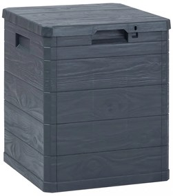 antracitszürke kerti tárolóláda 90 L