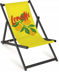 Sárga Kerti Napozóágy Lemons Fa Strand Napozóágy Terasz Erkély Bükk