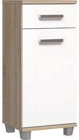 VENOM fürdőszobaszekrény, fehér/sonoma tölgy