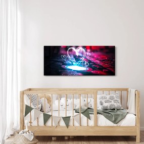 Ragyogó szív képe (120x50 cm)