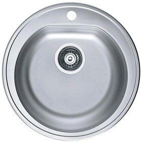 ALVEUS 1116756 - FORM konyhai mosogató 51 cm matt acél, 18,5 cm mély