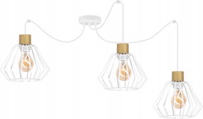 Mennyezeti lámpa lógó csillár Wire fehér arany mennyezeti lámpák a nappaliba