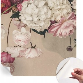 Dekoratív öntapadós fotótapéta irodába Romantikus virágok 250x250 cm