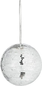 DISCO akasztható disco gömb, Ø 15 cm, ezüst