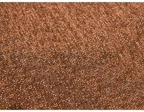 Terrakotta színű zsenília kinyitható-tárolóhelyes sarokkanapé (jobb oldali-heverő résszel) Everest – Bobochic Paris