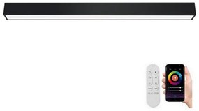 Immax NEO 07256L - LED Dimmelhető lámpa LUNGO 38W/230V Wi-Fi Tuya fekete + távirányító
