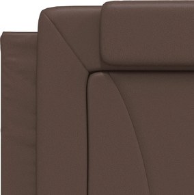 barna műbőr fejtámla párna Viana 180 cm