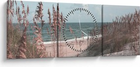 Kép - Rózsaszín strand (órával) (90x30 cm)