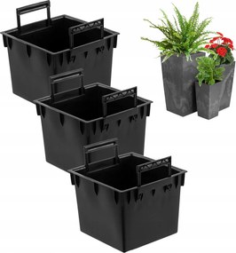 Virágtartó utántöltő kpl 3db 11 L Prosperplast H 44,9 cm-es virágtartó tartókkal