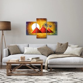 Festett egyiptomi piramisok képe (90x60 cm)