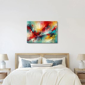 Kép – Absztrakció pirossal (70x50 cm)