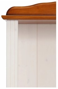 Fehér-natúr színű borovi fenyő könyvespolc 70x181 cm Ella – Støraa