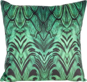 Párnahuzat 45x45 Collin fekete türkiz velúr Eva Minge