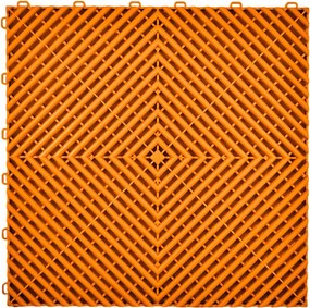Moduláris padló Csempe puzzle 40x40 Garázs Autó Padló Műhely Narancs