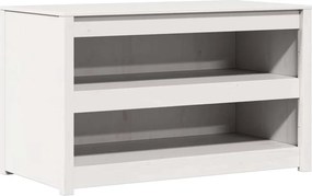 vidaXL Konyhaszekrény polcokkal Fehér 106 x 55 x 64 cm Tömör fenyőfa