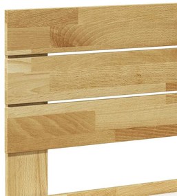 ágykeret fejtámlával matrac nélkül 80x200 cm tömör fa tölgyfa