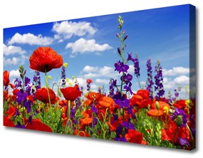 Vászonfotó üzem tulipán 120x60 cm