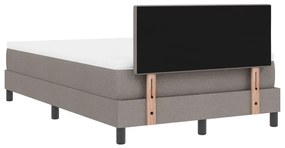 Box Spring Ágy Matraccal és LED Taupe 120x190 cm Szövet