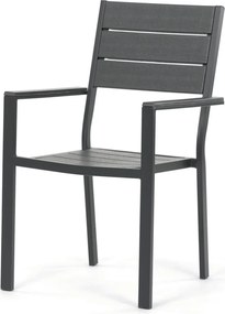 Kerti bútor garnitúra 156x78x74 cm, polywood, szürke, AZS-B1656 GREY