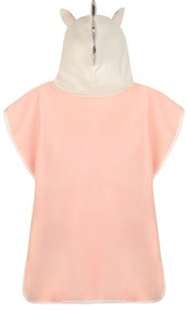 Rózsaszín pamut gyerek fürdőponcsó Lola – Good Morning