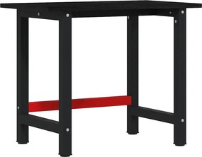 vidaXL sötétbarna tömör tölgyfa munkapad 100 x 60 x 81,5 cm