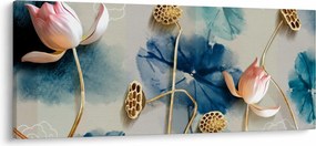 Kép virággal (120x50 cm)