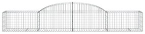 15 db íves horganyzott vas gabion kosár 300x50x40/60 cm
