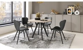 Kihúzható étkezőasztal ARTUR bézs/fekete