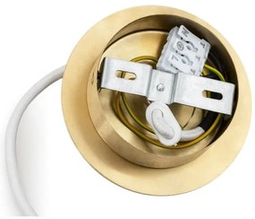 Argon 8507 - Csillár zsinóron PALOMA 1xE27/15W/230V átm. 25 cm arany/fehér