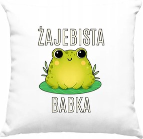 Nagymama párna nagymama béka fehér