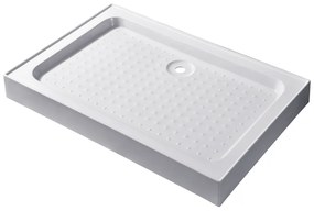 Almagro 80x100x13,5 cm szögletes, téglalap alakú, akril zuhanytálca szifonnal