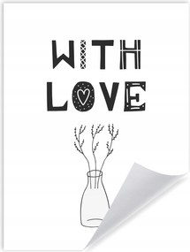 Szülinapi poszter With love 30X40 cm