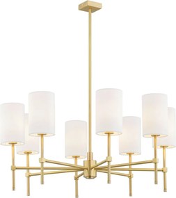 ARGON 5051 ABRUZZO Modern Csillár Fehér, Sárgaréz E14 IP20
