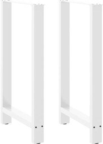 vidaXL 2 db fehér bárasztal láb 60 x (100-101) cm acél