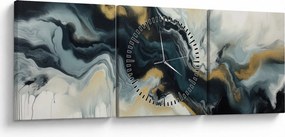 Kép - Márványozott rajz (órával) (90x30 cm)