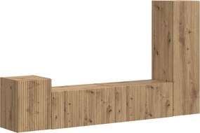 vidaXL TV szekrény garnitúra 4 pcs Artisan tölgy Faanyag